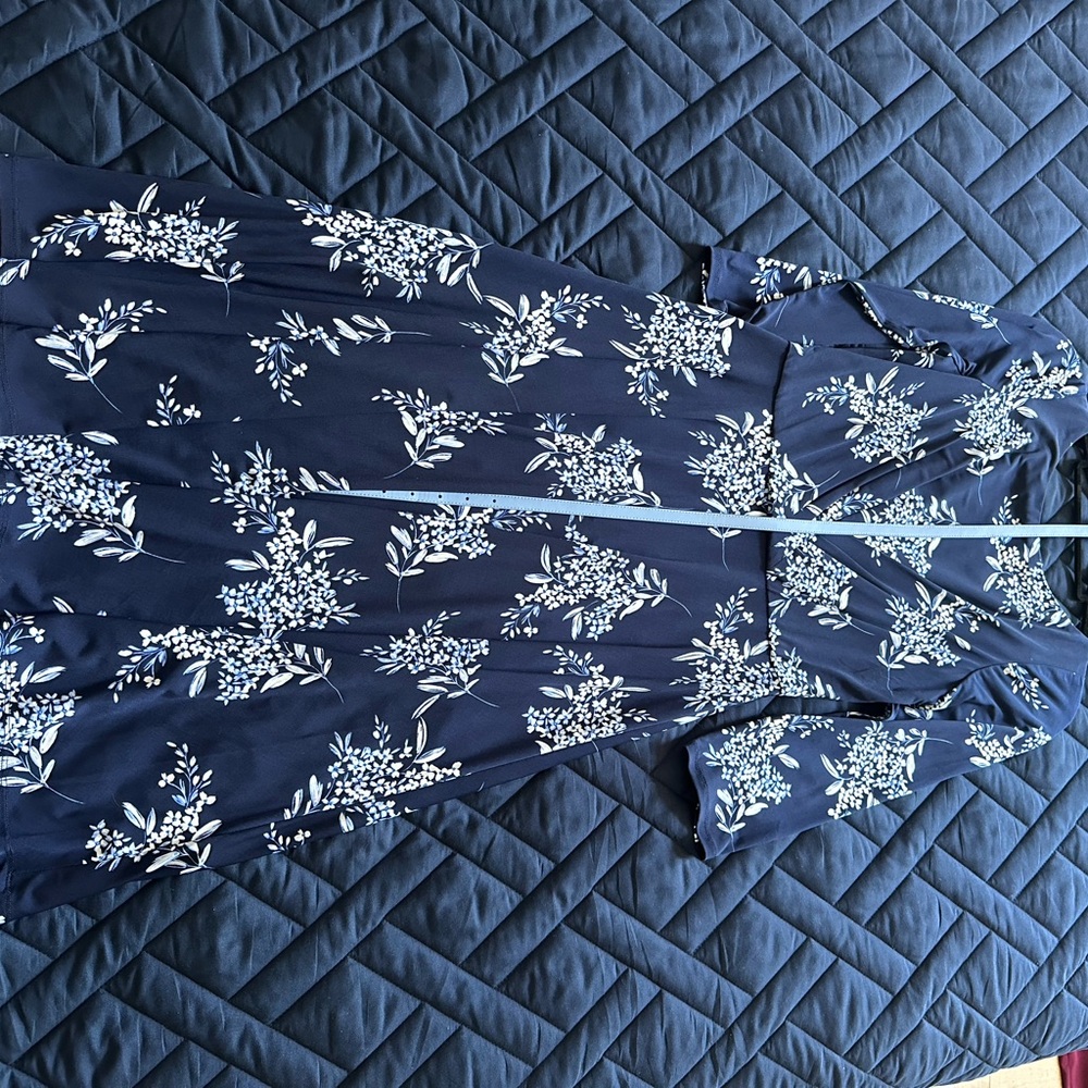 Harper Rose Navy and White Floral Dress
